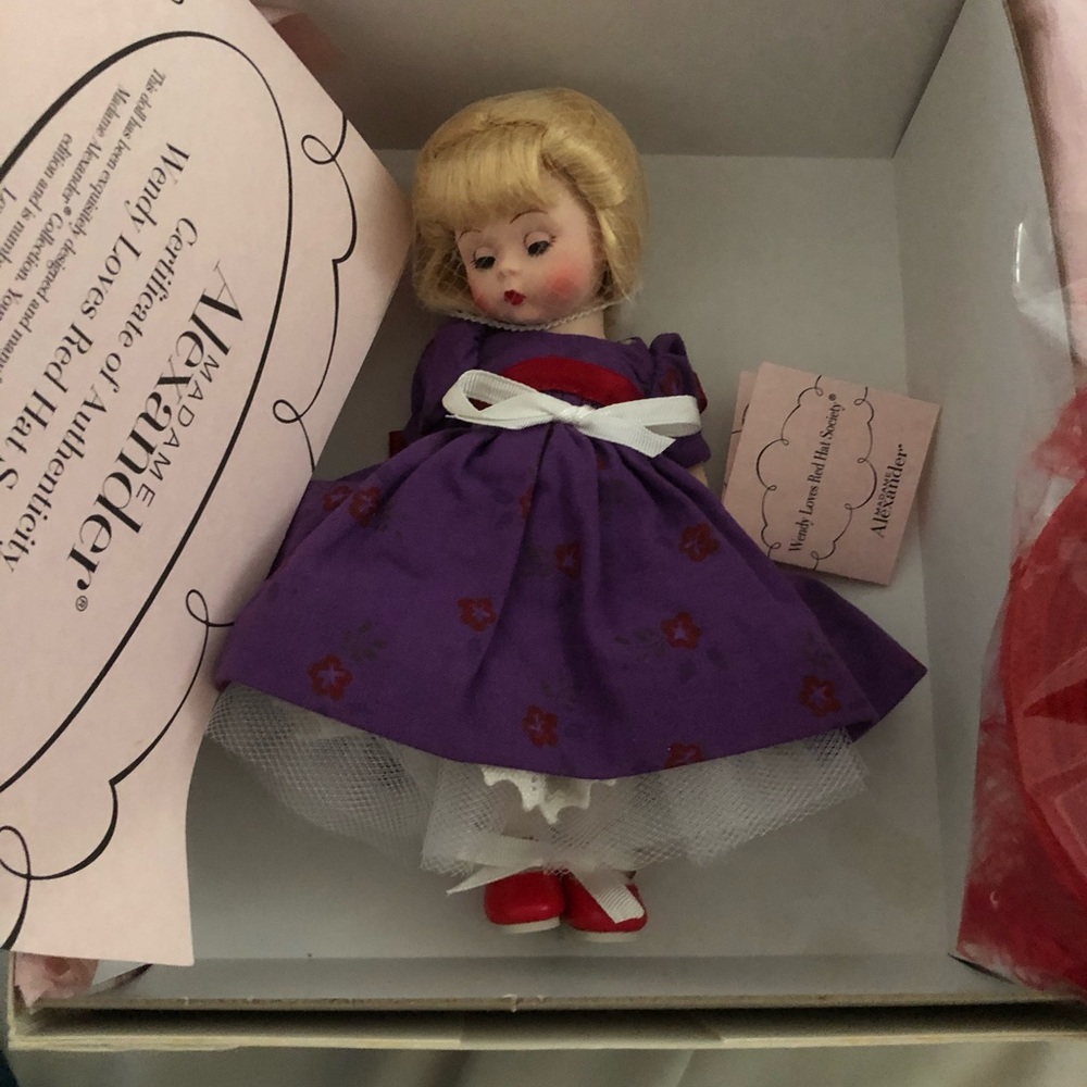 Madam Alexander doll...Wendy loves red hat society. Collectible